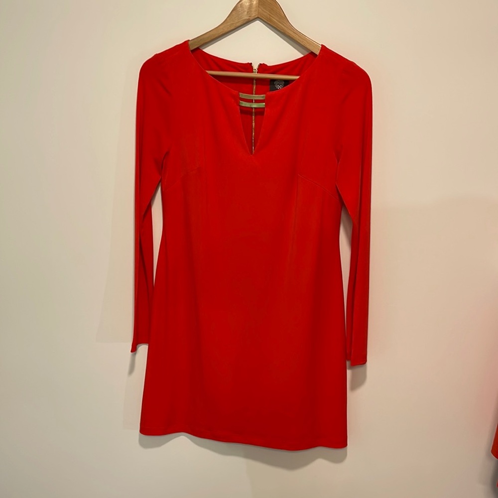 VINCE CAMUTO Dress in Orange-Like New Condition